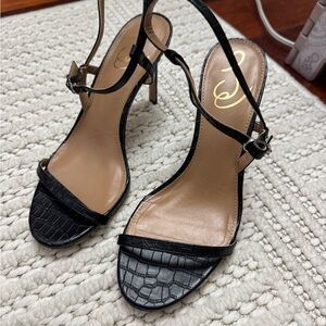 Elegant Black Strappy Heels